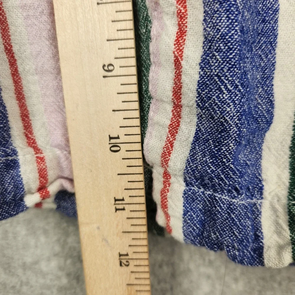 Old Navy Women's Everyday Short Shorts‎ Size 8 Striped Linen Blend
